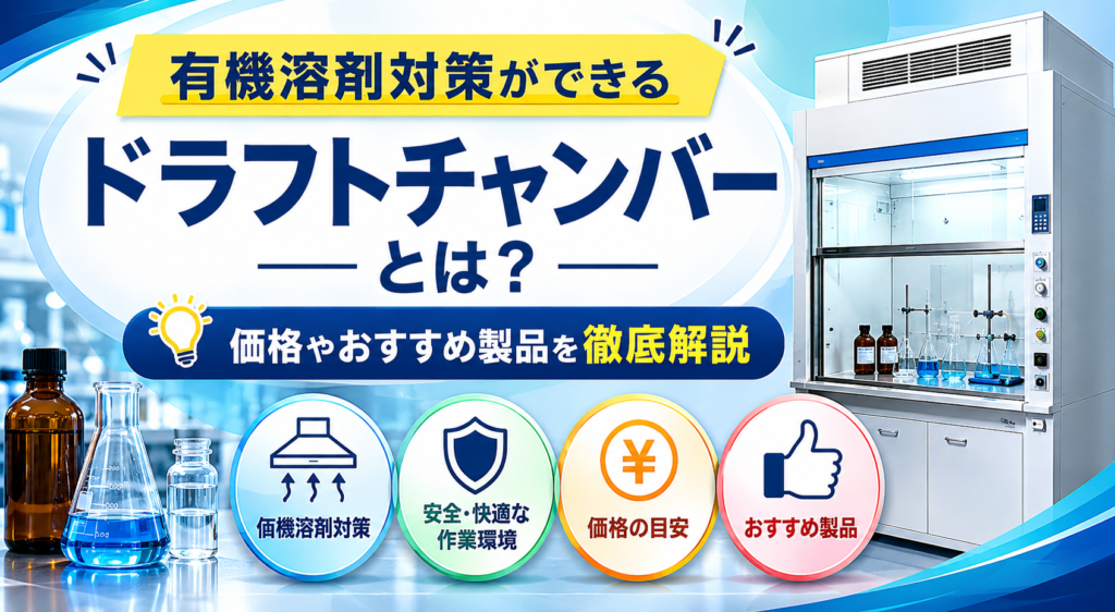 有機溶剤対策ができるドラフトチャンバー