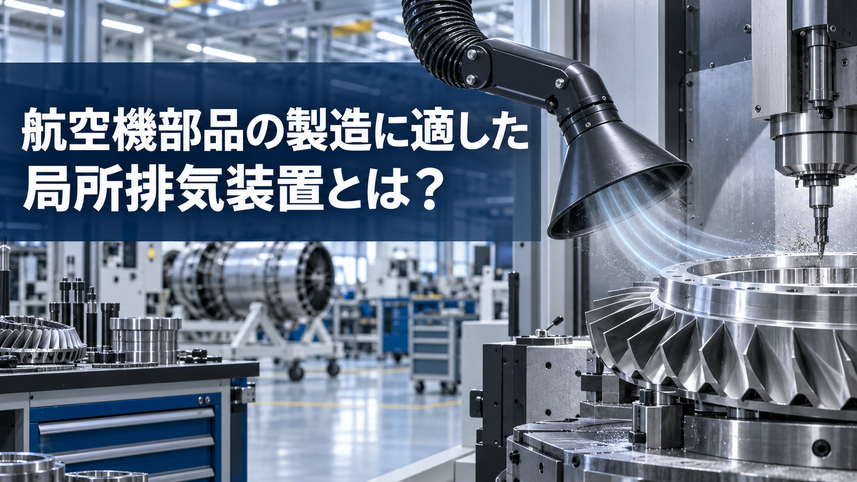 航空機部品の製造に適した局所排気装置とは？作業別の選び方・法令や導入ポイントを解説